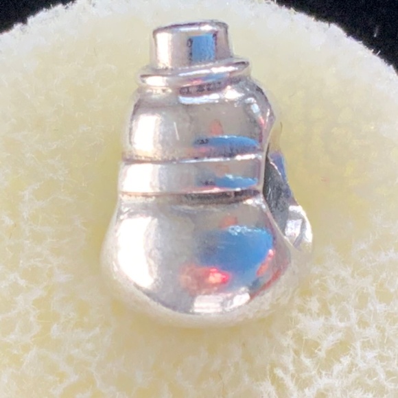Authentic Pandora Sterling Silver Snowman Charm ALE & 925 - EUC! - Picture 3 of 4
